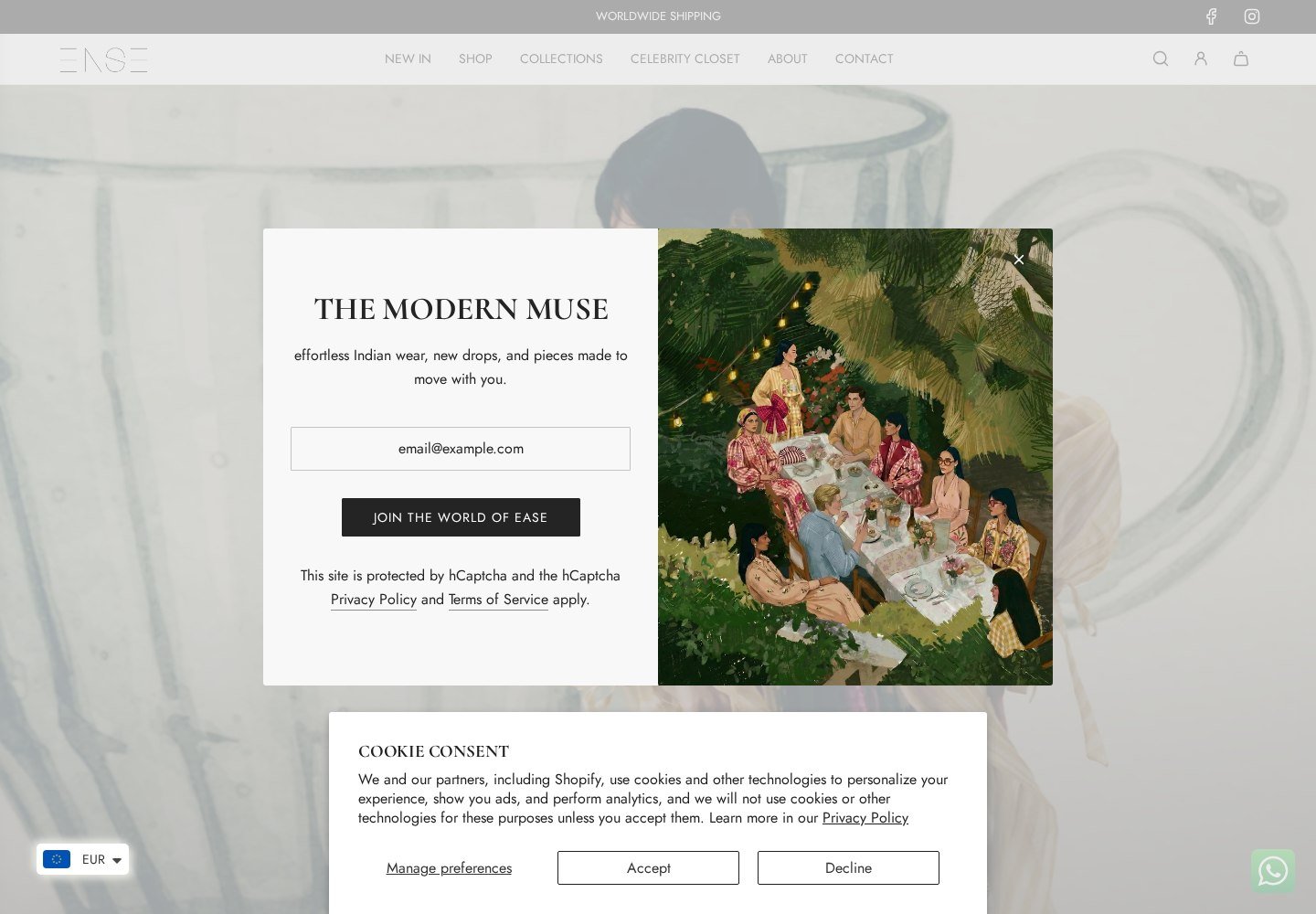 Ease Studio public website desktop capture